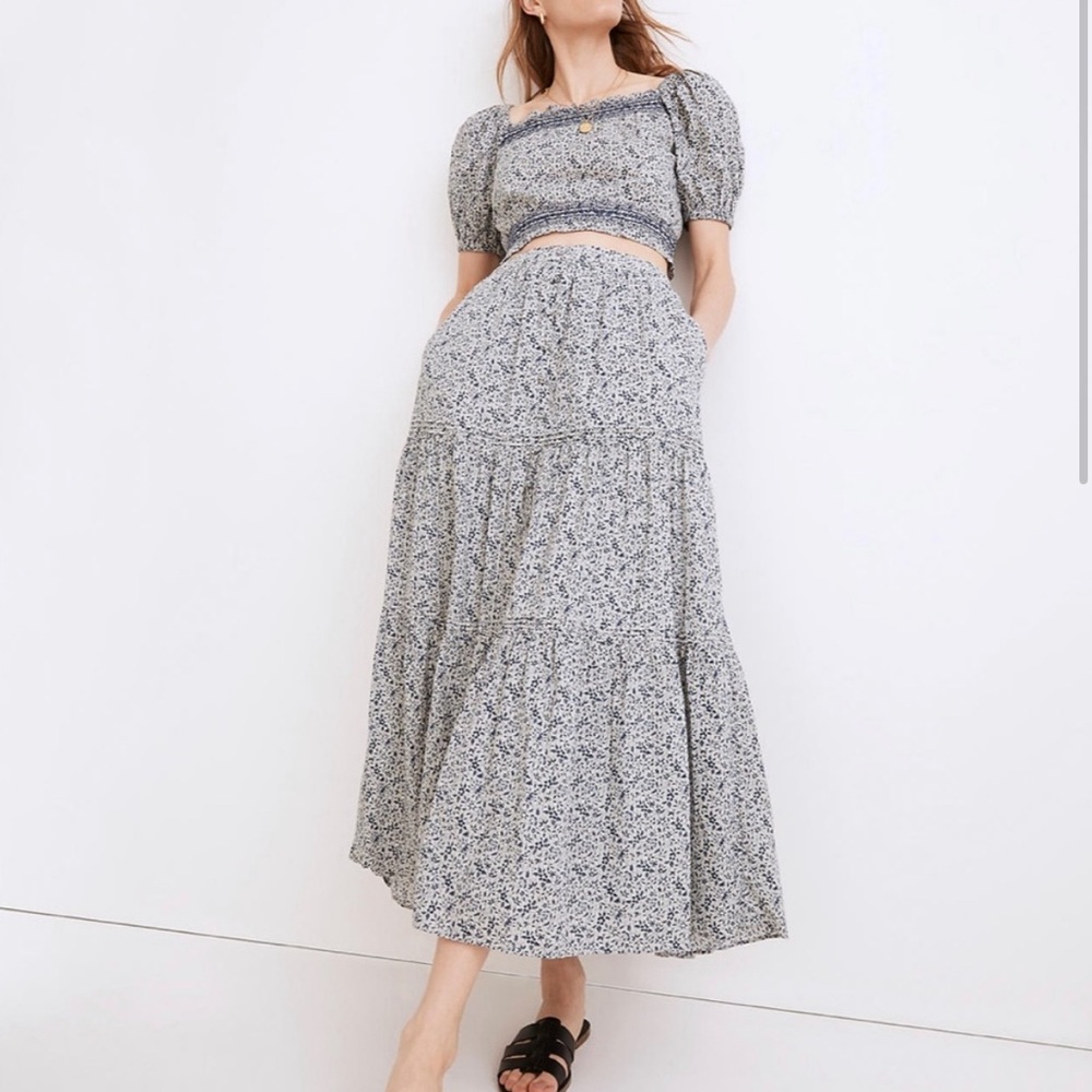 Madewell Top & Maxi Skirt Set in Florentine Floral